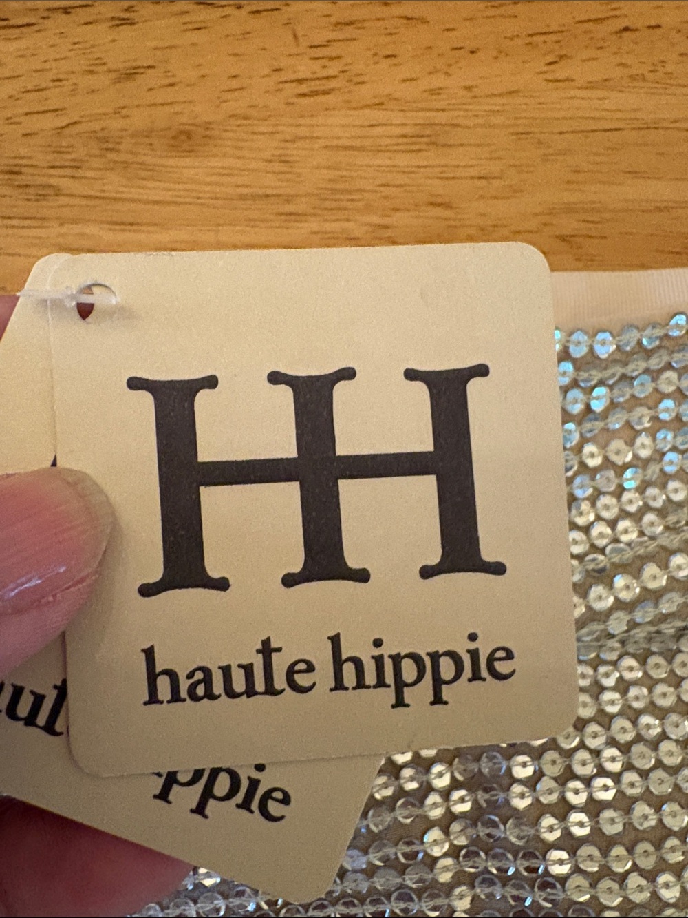 Haute Hippie Silver Sequin Mini Skirt - Picture 2 of 11